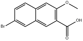 7-broMo-3-Methoxy-2-naphthoic acid 化学構造式