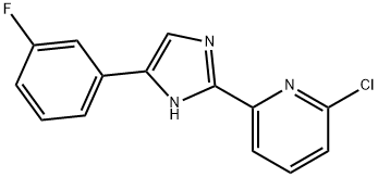 2-Chloro-6-(4-(3-fluorophenyl)-1H-imidazol-2-yl)pyridine Struktur