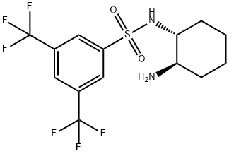 N-[(1R,2R)-2-氨基环己基]-3,5-双(三氟甲基)苯亚磺酰胺, 1233703-68-8, 结构式