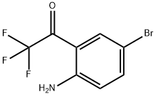 2'-アミノ-5'-ブロモ-2,2,2-トリフルオロアセトフェノン 化学構造式