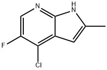 4-Chloro-5-fluoro-2-Methyl-7-azaindole 结构式