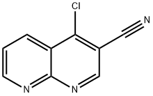 4-Chloro-1,8-naphthyridine-3-carbonitrile, 1234616-73-9, 结构式