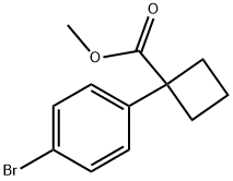 1-(4-BroMo-phenyl)-cyclobutanecarboxylic acid Methyl ester Structure