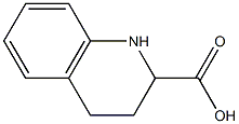 1,2,3,4-Tetrahydroquinoline-2-carboxylic acid 化学構造式