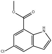5-Chloro-indole-7-carboxylic acid Methyl ester 化学構造式