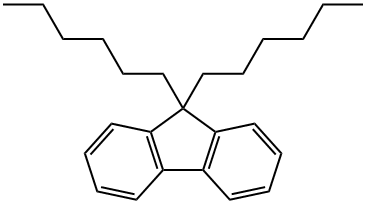 9,9-二己基芴, 123863-97-8, 结构式