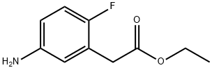 5-AMino-2-fluoro-benzeneacetic acid ethyl ester HCl Structure