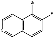 5-broMo-6-fluoroisoquinoline Structure