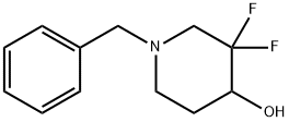 1-benzyl-3,3-difluoropiperidin-4-ol Structure