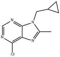 6-Chloro-9-cyclopropylMethyl-9H-purine 结构式