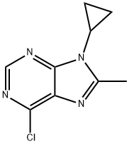 6-Chloro-9-cyclopropyl-8-Methyl-9H-purine,1239847-88-1,结构式