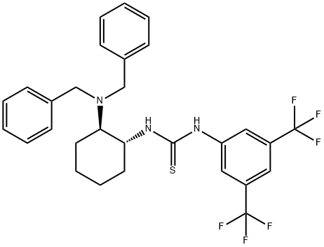 N-[(1R,2R)-2-[bis(phenylMethyl)aMino]cyclohexyl]-N'-[3,5-bis(trifluoroMethyl)phenyl]-Thiourea Structure