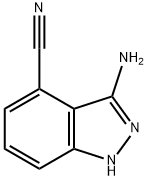 3-氨基-4-氰基-1H-吲唑,1240518-54-0,结构式