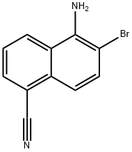 5-aMino-6-broMo-1-naphthonitrile Struktur