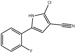 2-chloro-5-(2-fluorophenyl)-1H-pyrrole-3-carbonitrile Structure