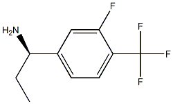 (R)-1-(3-氟-4-(三氟甲基)苯基)丙烷-1-胺,1241677-13-3,结构式