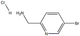 (5-溴吡啶-2-基)甲胺盐酸盐 结构式