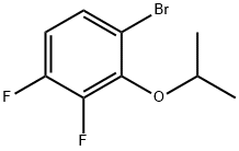 1-溴-3,4-二氟-2-异丙氧基苯,1242070-97-8,结构式