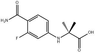 N-[4-(아미노카르보닐)-3-플루오로페닐]-2-메틸알라닌