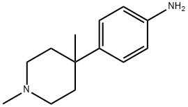 4-(1,4-DiMethylpiperidin-4-yl)aniline Struktur