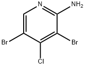 3,5-二溴-4-氯吡啶-2-胺, 1242329-23-2, 结构式