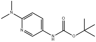 (6-(二甲基氨基)吡啶-3-基)氨基甲酸叔丁酯, 1242333-49-8, 结构式