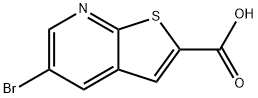 5-溴噻吩并[2,3-B]吡啶-2-羧酸 结构式