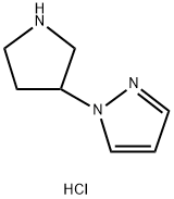 1-(3-Pyrrolidinyl)-1H-pyrazole 2HCl Structure