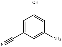 3-AMino-5-hydroxybenzonitrile 化学構造式