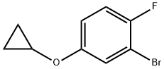 2-broMo-4-cyclopropoxy-1-fluorobenzene Structure