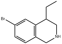 6-BROMO-4-ETHYL-1,2,3,4-TETRAHYDROISOQUINOLINE HYDROCHLORIDE Structure