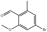 4-bromo-2-methoxy-6-methylbenzaldehyde Structure