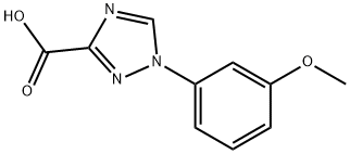 1-(3-甲氧基苯基)-1H-1,2,4-三唑-3-羧酸 结构式