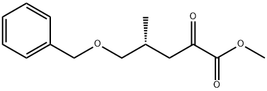 (R)-Methyl 5-(benzyloxy)-4-Methyl-2-oxopentanoate Struktur