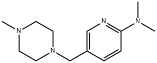 N,N-dimethyl-5-((4-methylpiperazin-1-yl)methyl)pyridin-2-amine Struktur