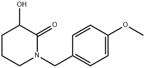 3-hydroxy-1-(4-methoxybenzyl)piperidin-2-one Struktur