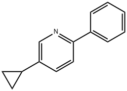 5-cyclopropyl-2-phenylpyridine 化学構造式