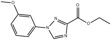 ethyl 1-(3-methoxyphenyl)-1H-1,2,4-triazole-3-carboxylate 化学構造式