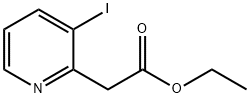 3-碘-2-吡啶乙酸乙酯 结构式