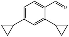 2,4-dicyclopropylbenzaldehyde 化学構造式