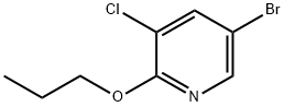 5-溴-3-氯-2-丙氧基吡啶 结构式