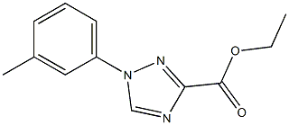 1-(M-甲苯基)-1,2,4-1H-三氮唑-3-甲酸乙酯, 1245646-70-1, 结构式