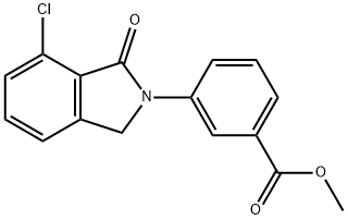 methyl 3-(7-chloro-1-oxoisoindolin-2-yl)benzoate Struktur