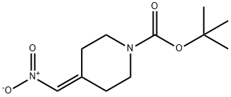 tert-butyl 4-(nitromethylene)piperidine-1-carboxylate Struktur