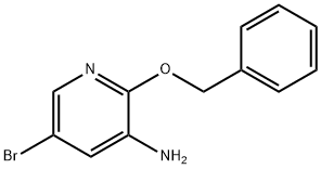 2-(苄氧基)-5-溴吡啶-3-胺, 1245648-37-6, 结构式
