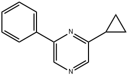 2-环丙基-6-苯基吡嗪 结构式