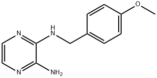 N2-(4-methoxybenzyl)pyrazine-2,3-diamine Struktur