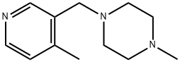 1-甲基-4-((4-甲基吡啶-3-基)甲基)哌嗪 结构式