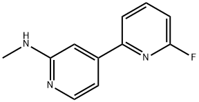 6-fluoro-N-methyl-2,4'-bipyridin-2'-amine Structure
