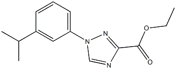 ethyl 1-(3-isopropylphenyl)-1H-1,2,4-triazole-3-carboxylate,1245649-69-7,结构式